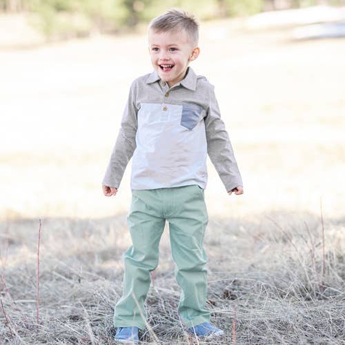 seafoam green boys straight chino pants