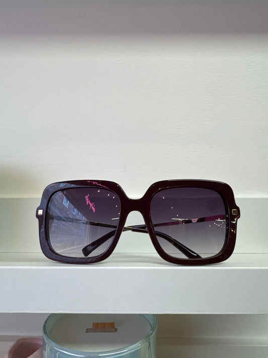 DIFF SANDRA IN BLACK CHERRY