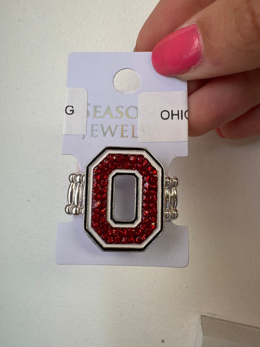 OHIO STATE CRYSTAL RING