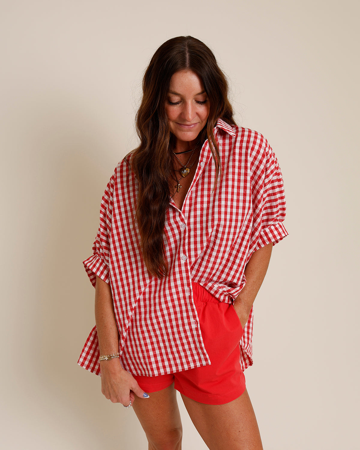 RITTER PARK GINGHAM TOP