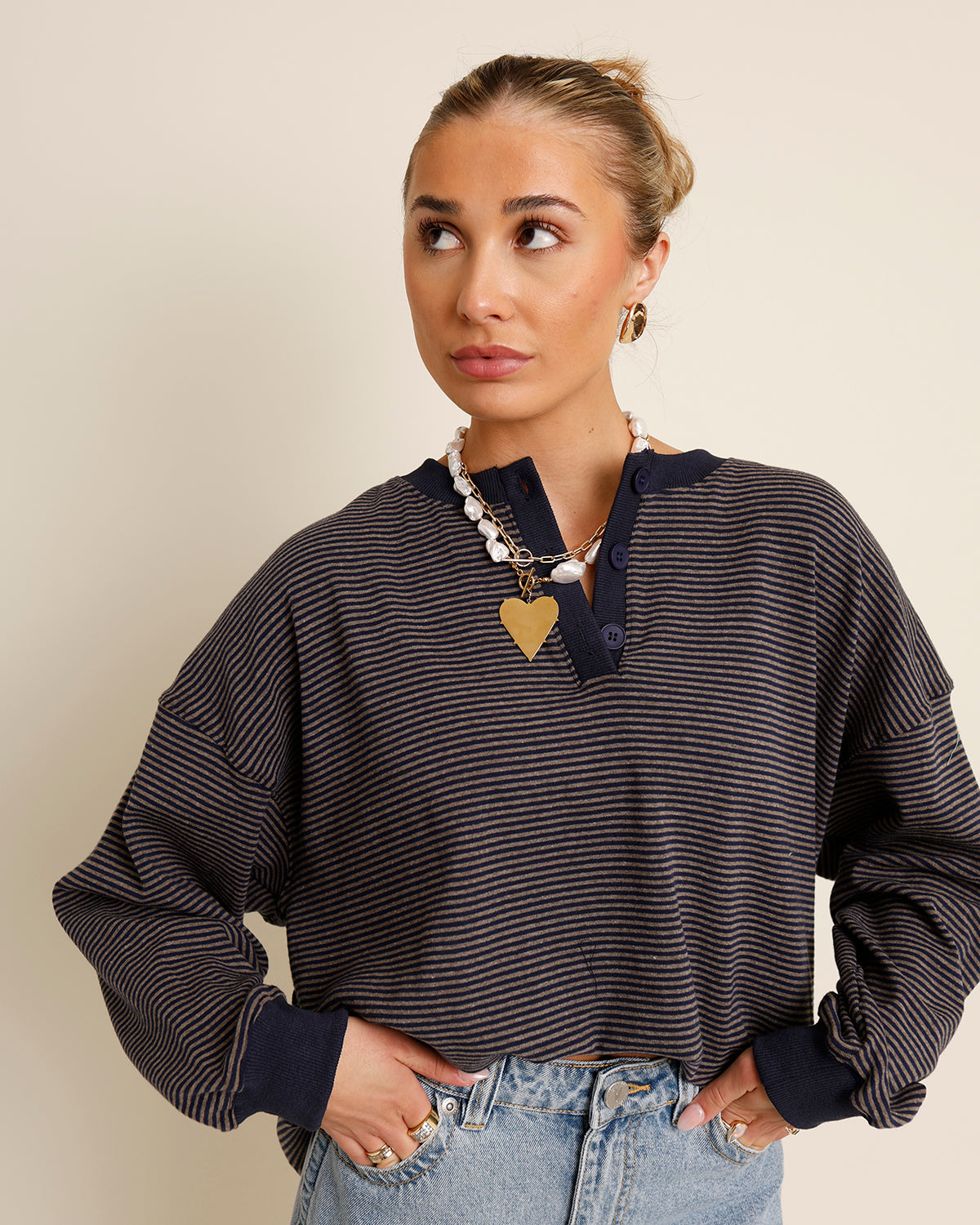 ROWAN STRIPED TOP