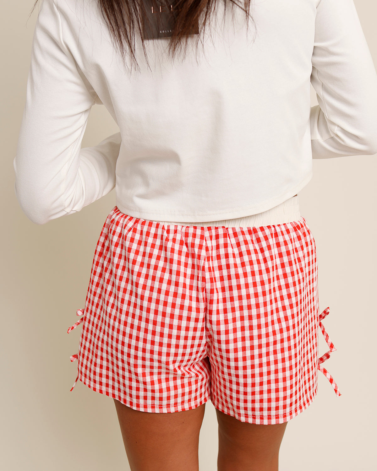 ANOTHER DAY IN PARADISE BOXER SHORTS X RED GINGHAM