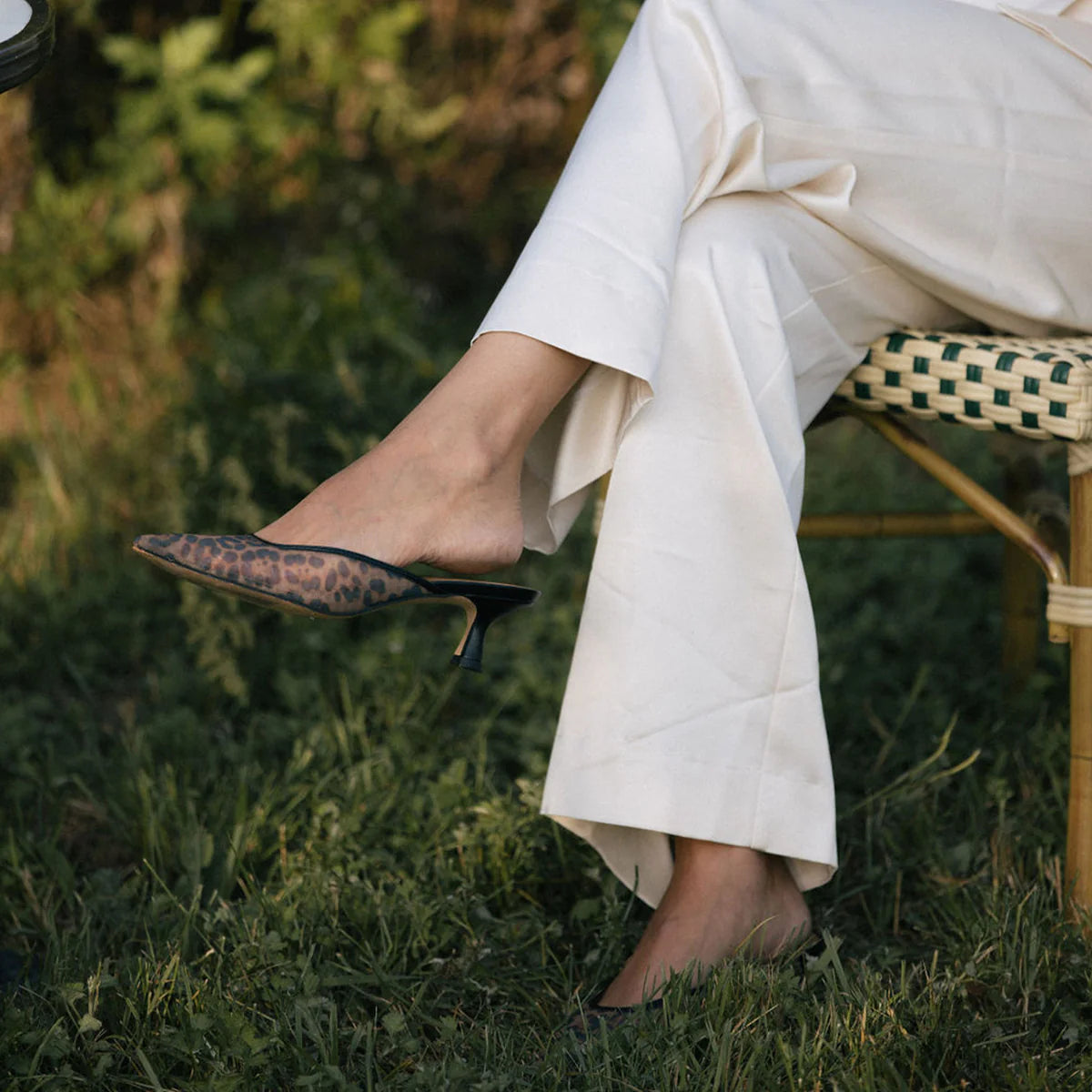 DOLCE VITA CLEO HEEL X LEOPARD MESH