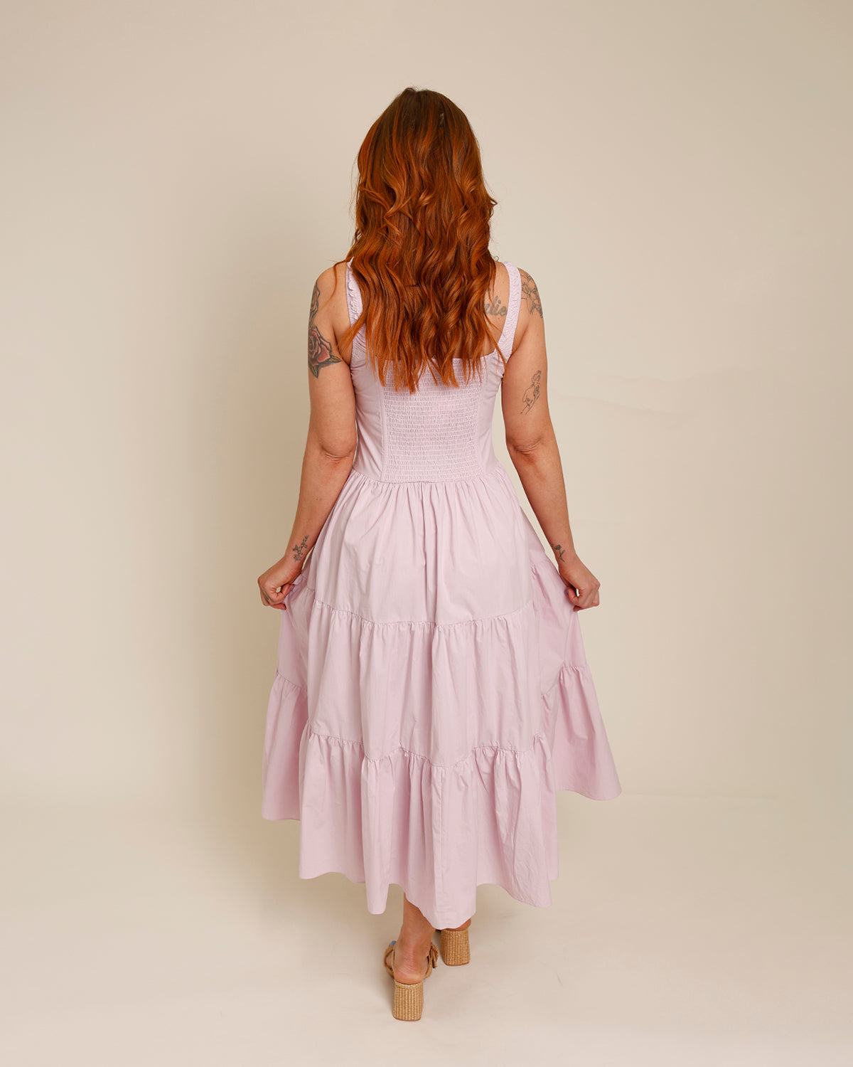 ASTR THE LABEL TEMPERANCE TIERED MILKMAID MAXI DRESS