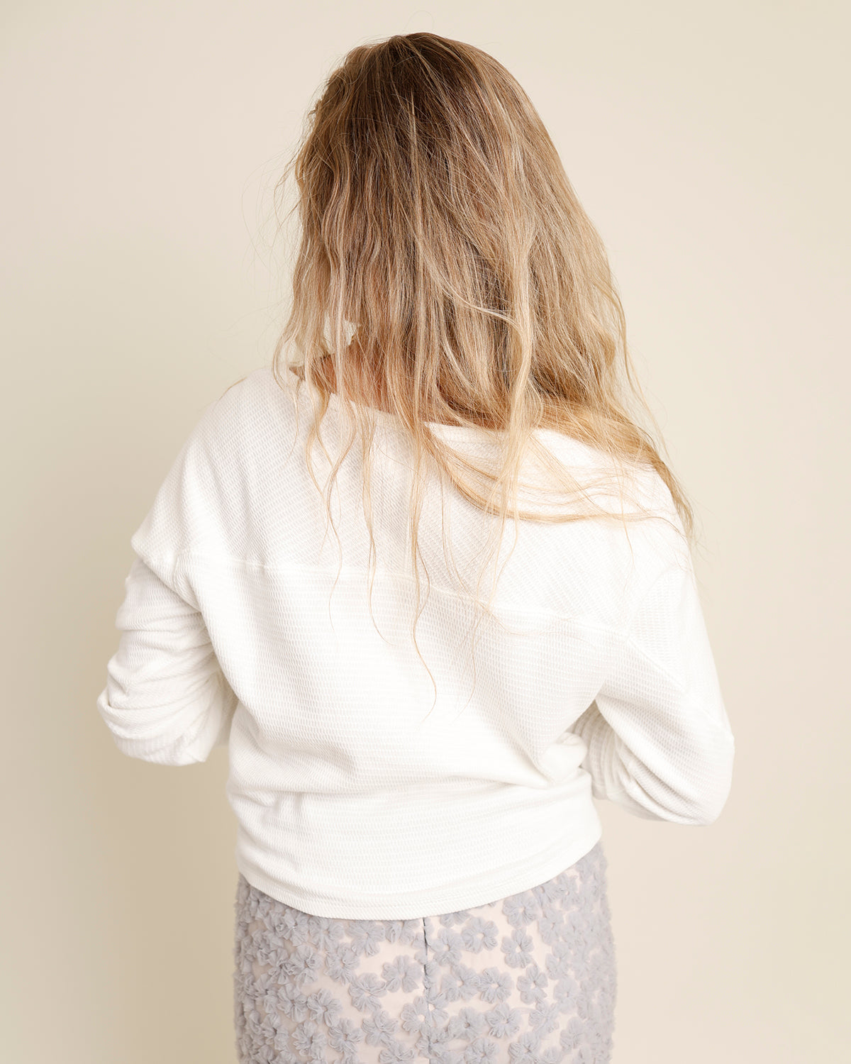 FREE PEOPLE JESS LONG SLEEVE X CLEAN IVORY