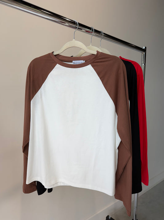HIP COVETED RAGLAN TEE X BROWN