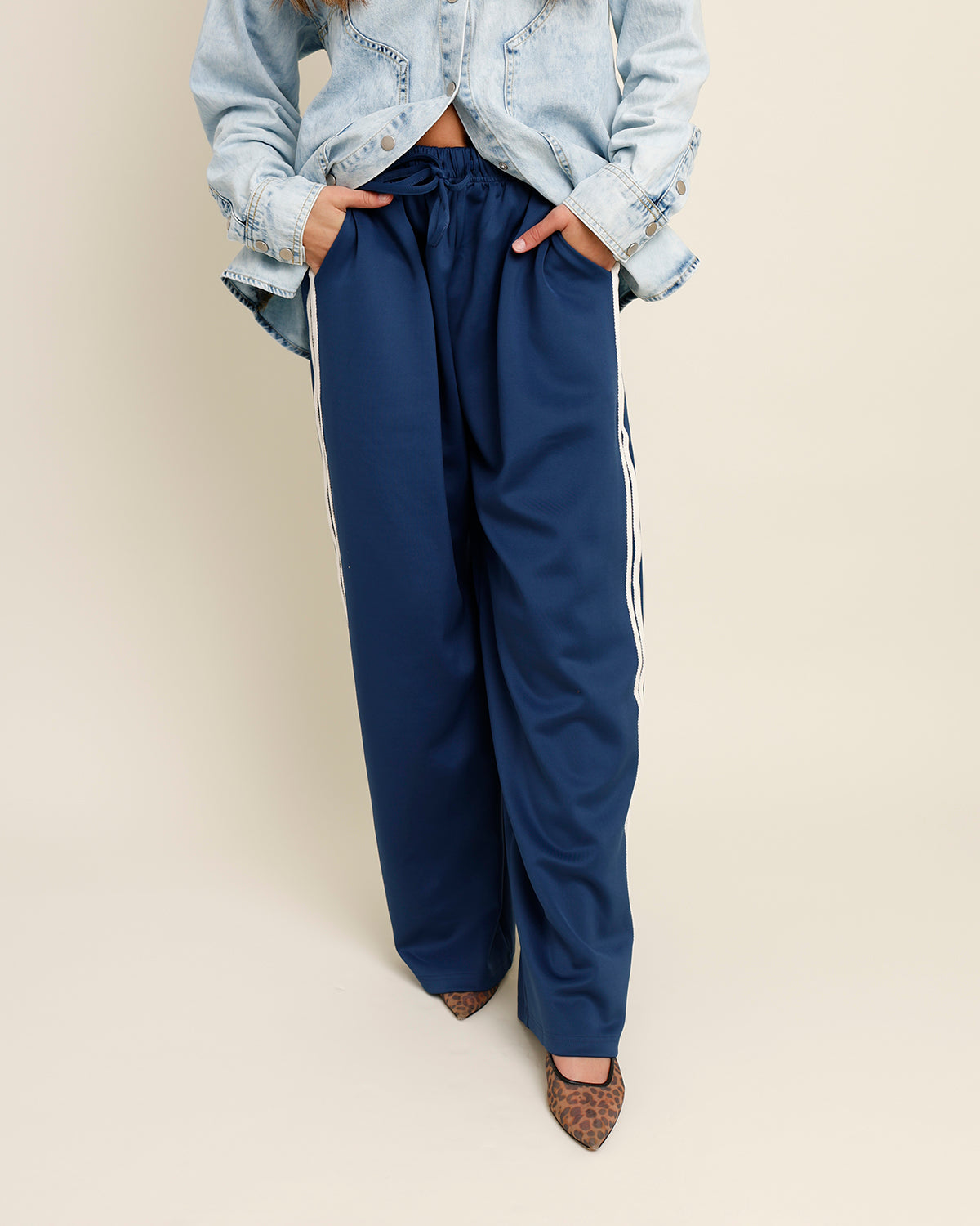 TRACK TALK TRACK PANTS X BLUE