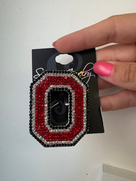 OHIO STATE CRYSTAL LOGO PIN