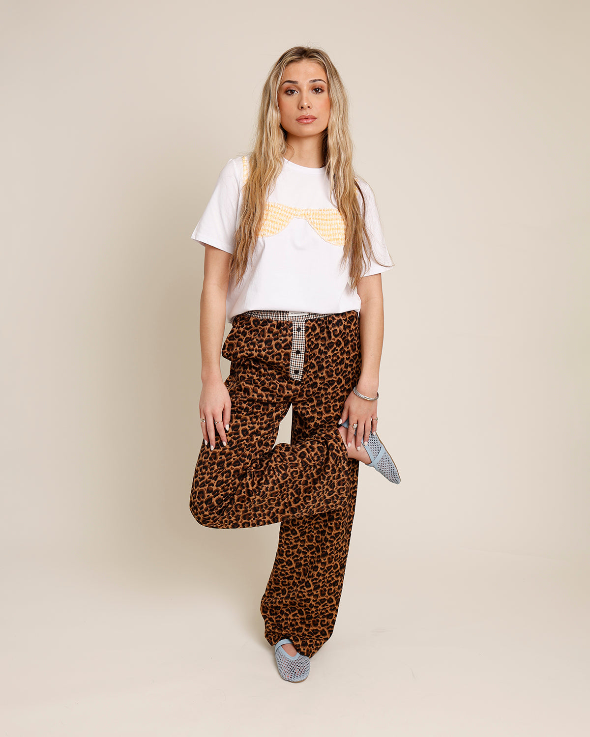 CAMERON LEOPARD PRINT BOXER PANTS