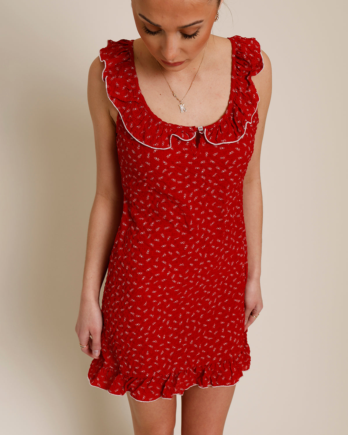 SHERILL CREPE MINI DRESS