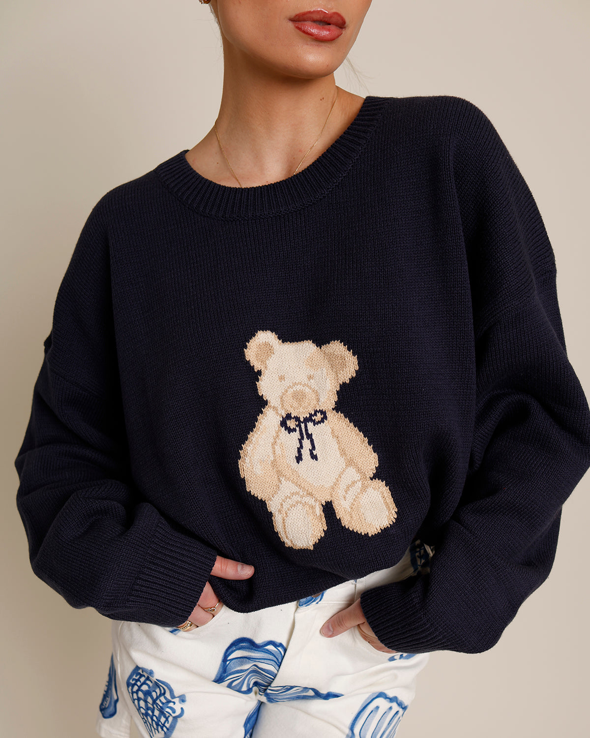 BEAR-Y CUTE KNIT SWEATER