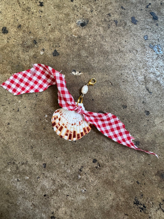 GINGHAM SHORES BAG CHARM