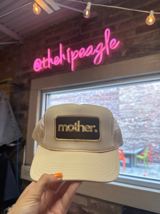 MOTHER. TRUCKER HAT X BEIGE