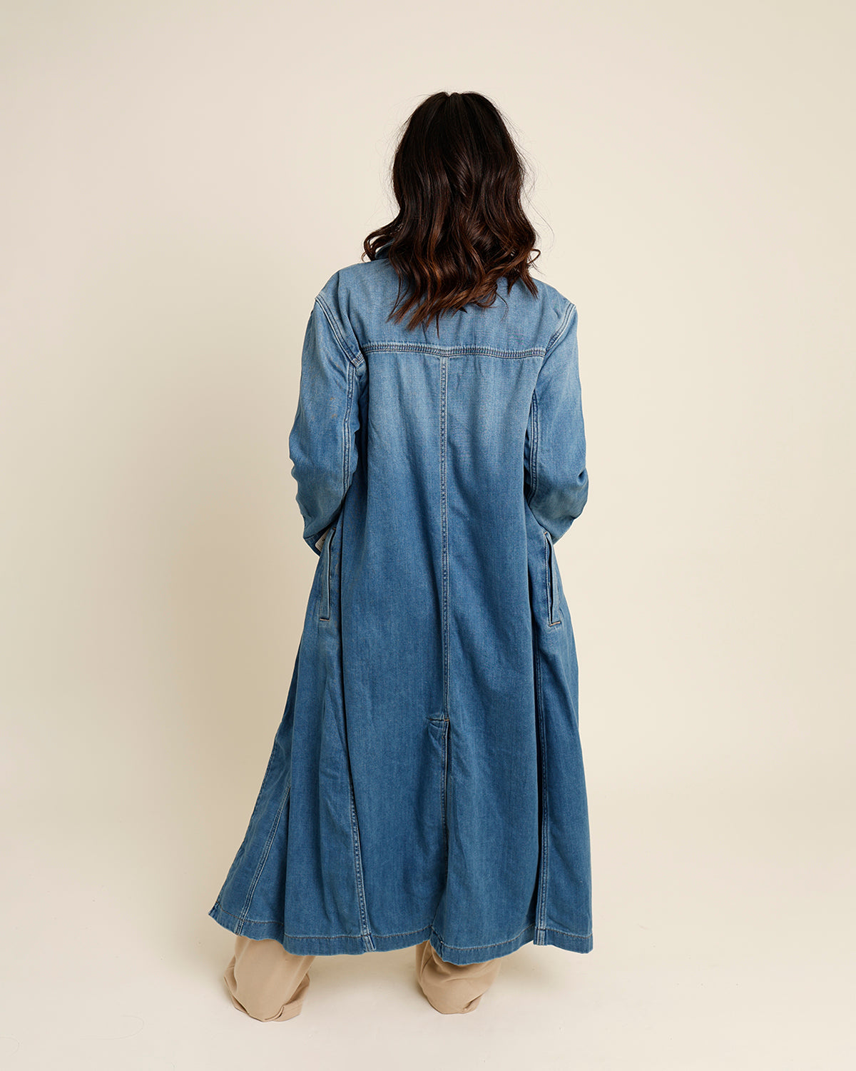 FREE PEOPLE MONIQUE INDIGO DUSTER