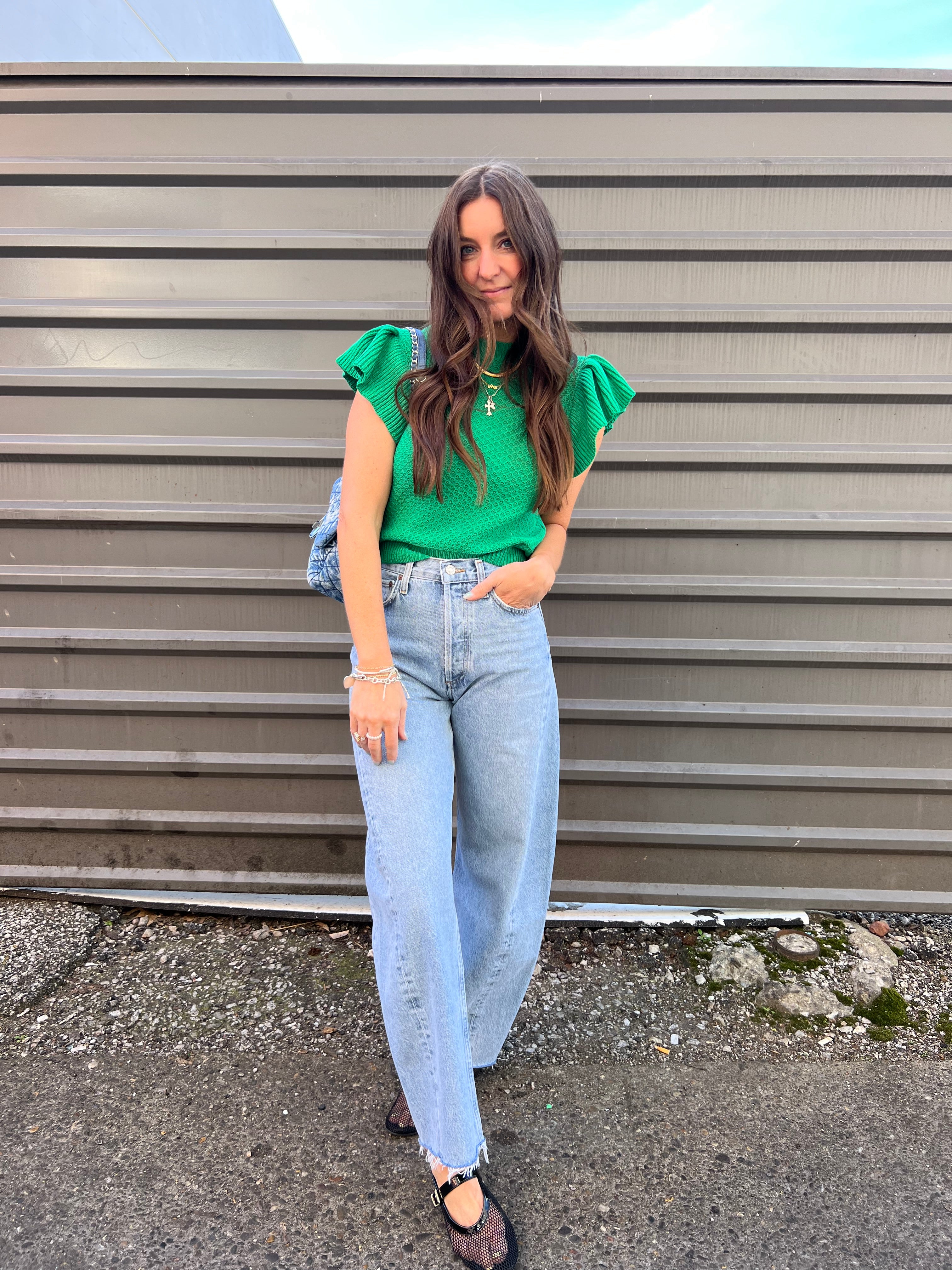 AGOLDE LUNA HIGH RISE PIECED DENIM JEANS - THE HIP EAGLE