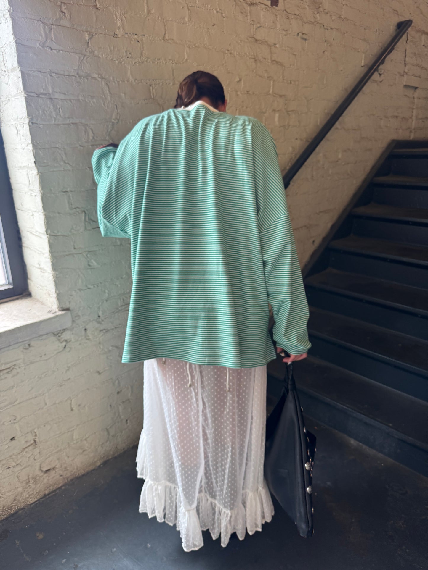 ALWAYS PULLING FOR IT LONG SLEEVE TEE X GREEN