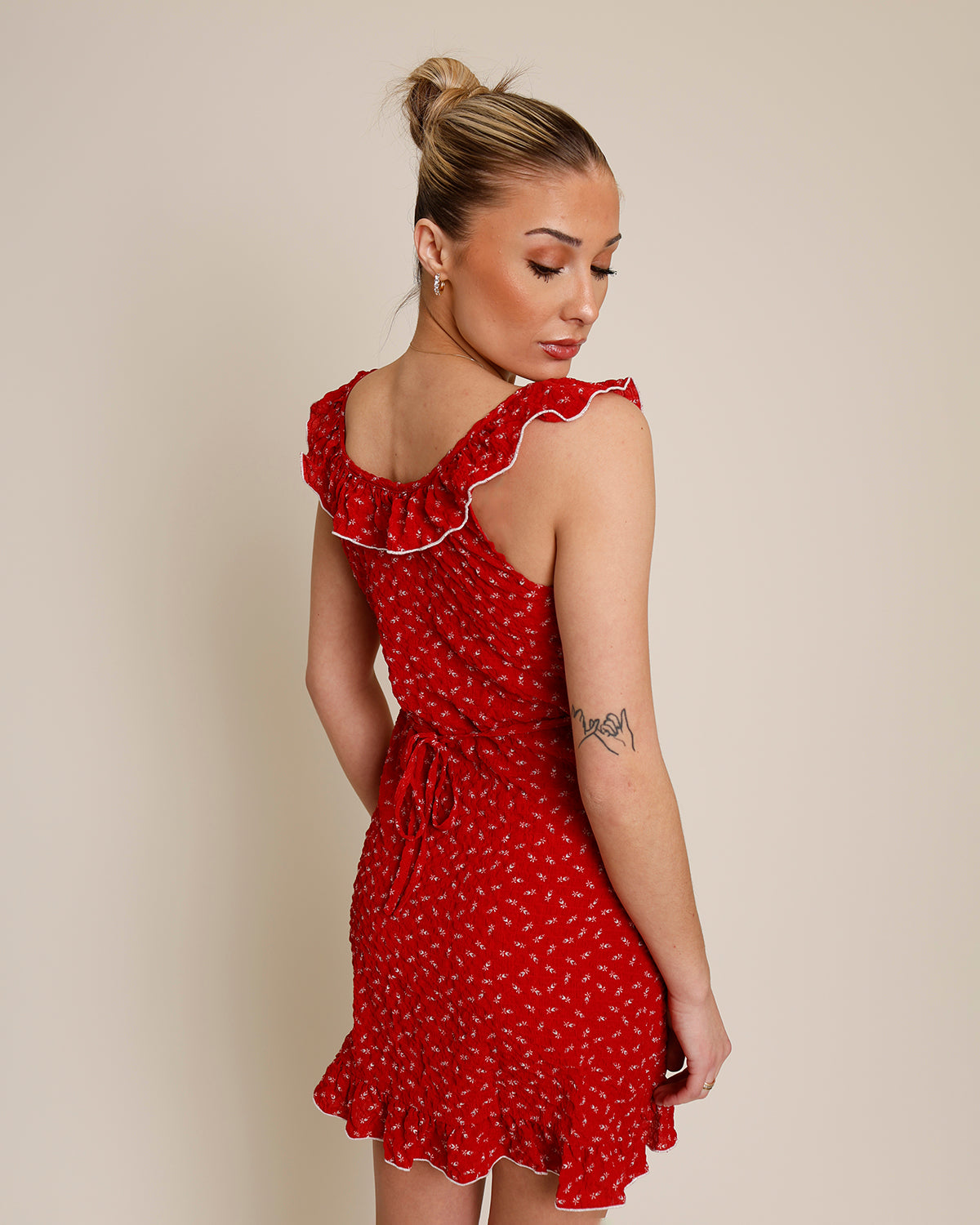 SHERILL CREPE MINI DRESS