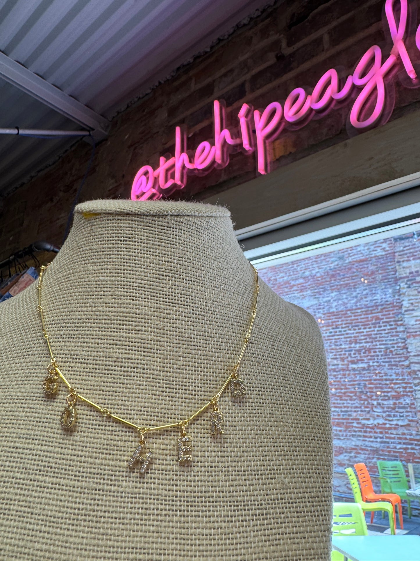 GO HERD NECKLACE X RHINESTONE