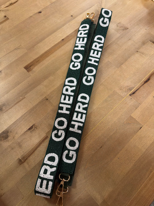 GO HERD BEADED PURSE STRAP