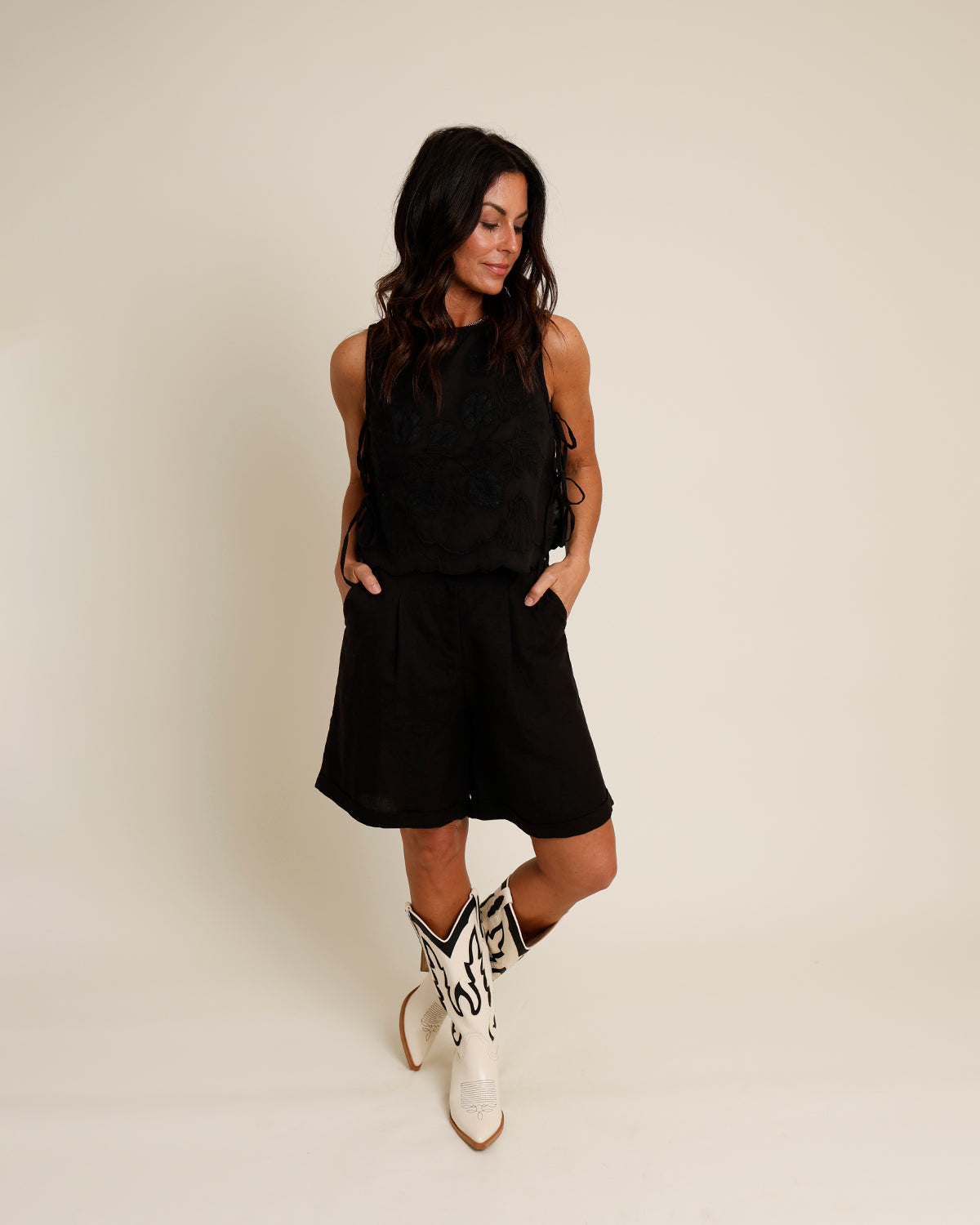 FRNCH MARTINE BERMUDA SHORTS X BLACK