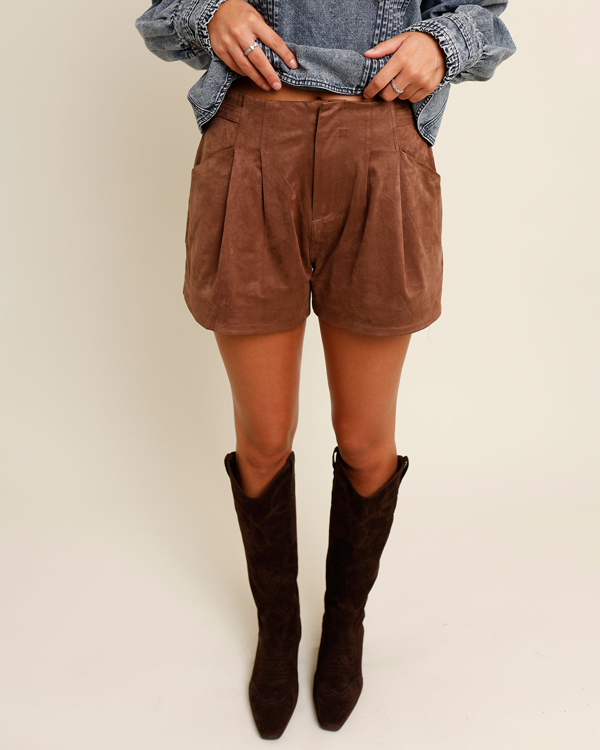 CORDELIA SUEDE SHORTS
