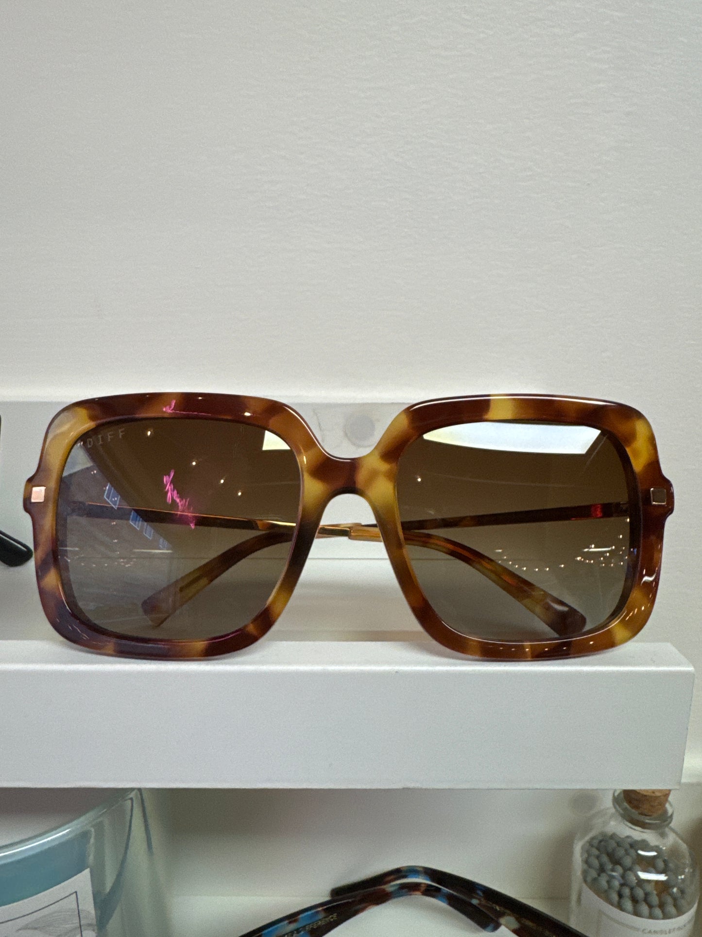 DIFF SANDRA IN DARK BROWN FLEUR