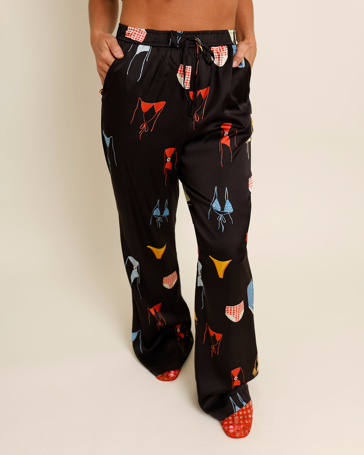 BEACH MODE WIDE LEG PANTS