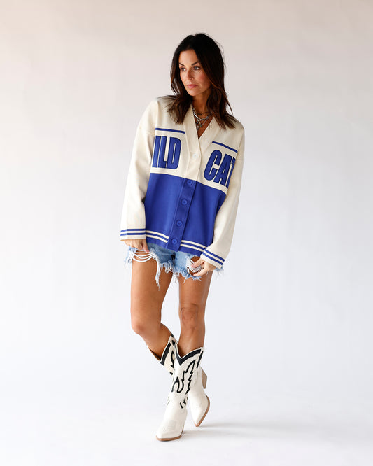university of kentucky varsity vintage wildcats cardi