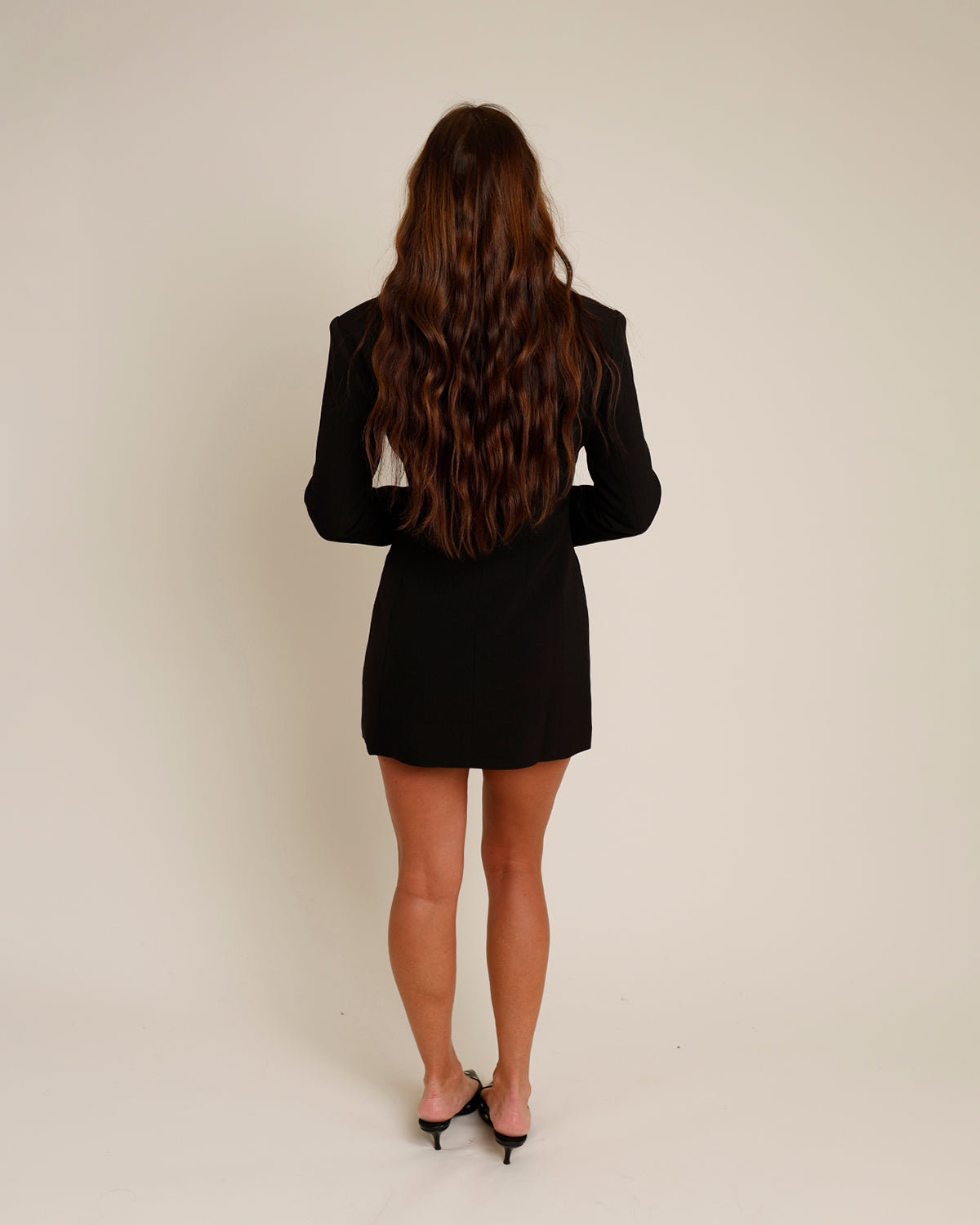 LIONESS CHERI BLAZER MINI DRESS X BLACK