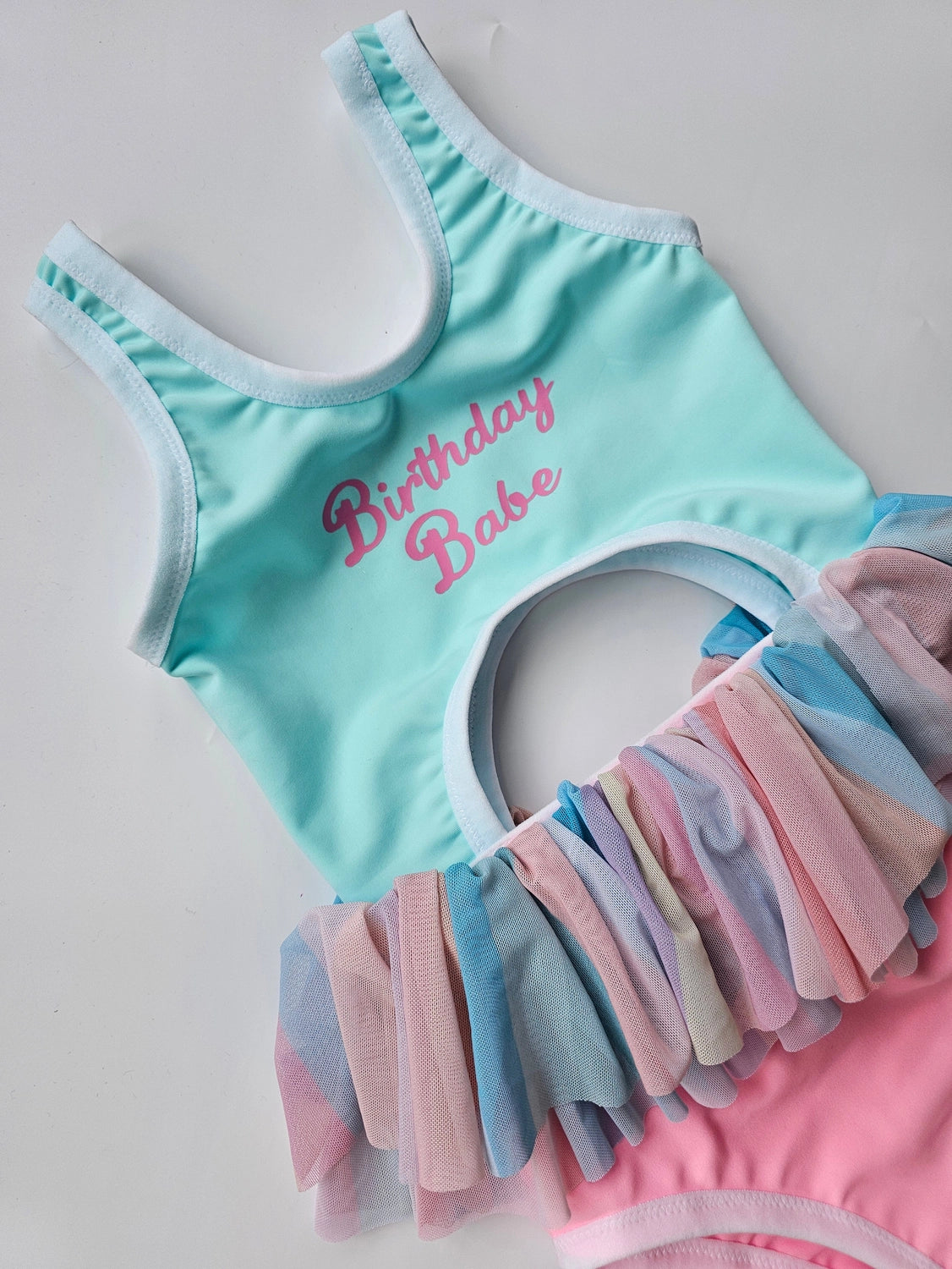 BIRTHDAY BABE ONE PIECE SWIMSUIT