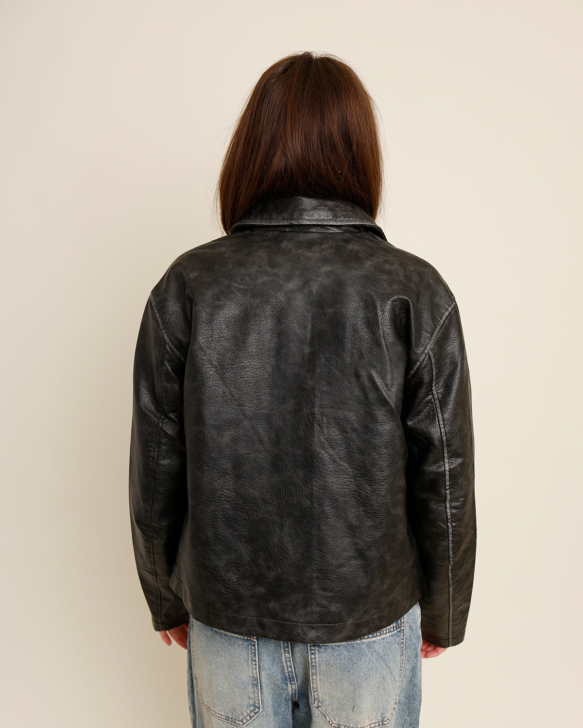 FREE PEOPLE HERA VEGAN LEATHER JACKET