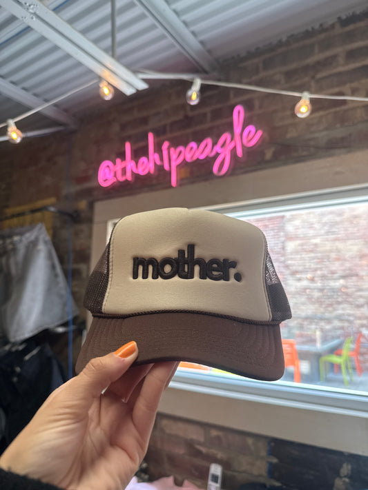 MOTHER. TRUCKER HAT X BROWN