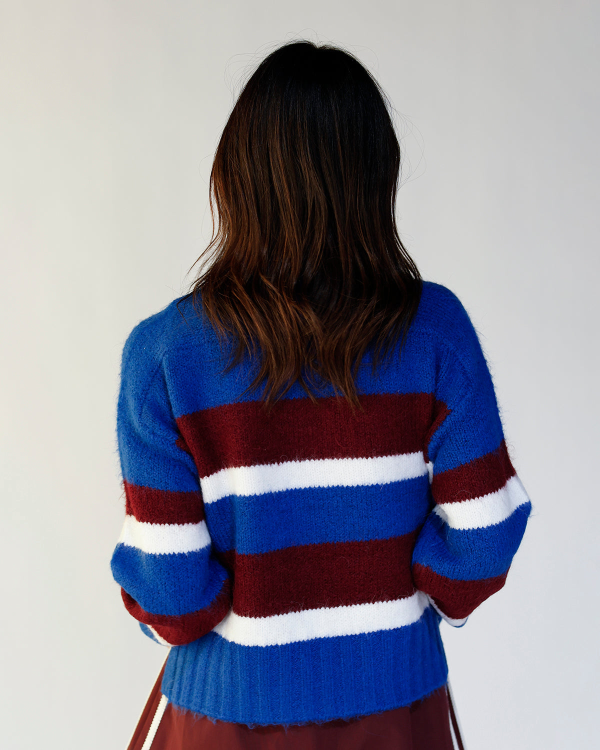 PISTOLA ADINA SWEATER X AZURE CLARET STRIPE