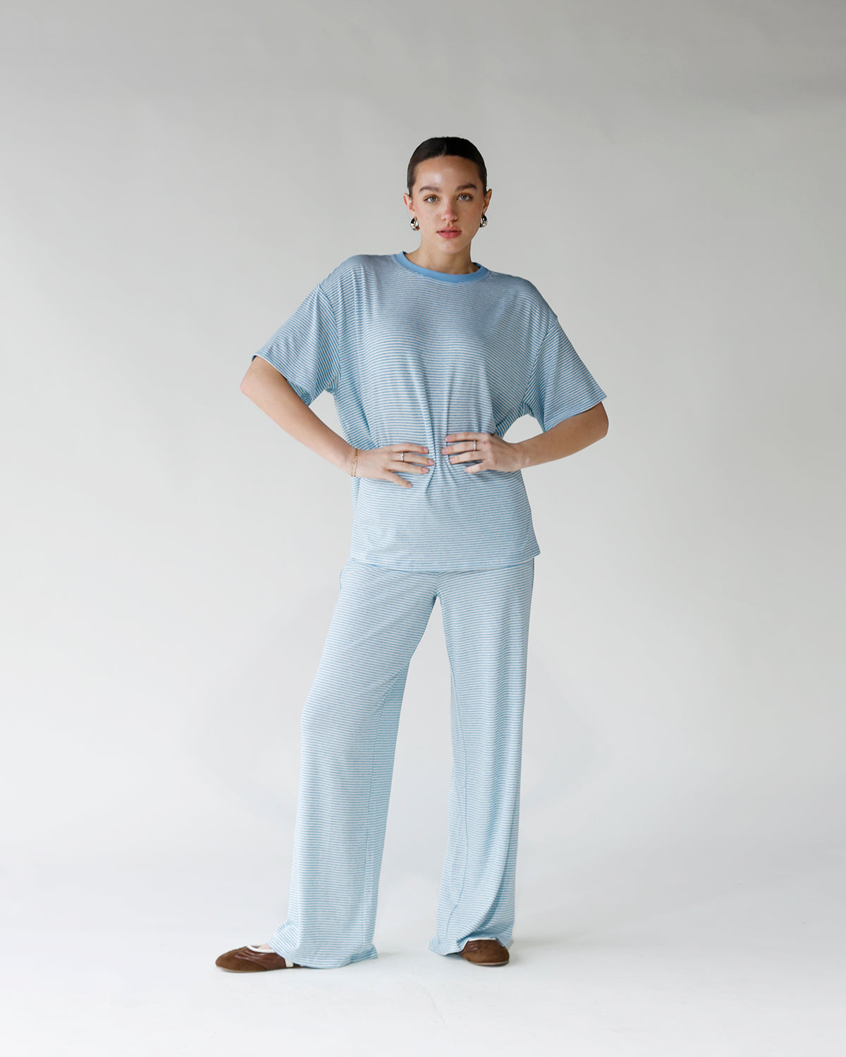 ALL DAY, EVERYDAY SHORT SLEEVE TEE X BLUE