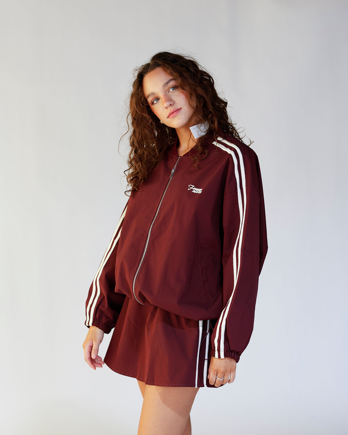 ON THE MOVE MAROON TRACK JACKET