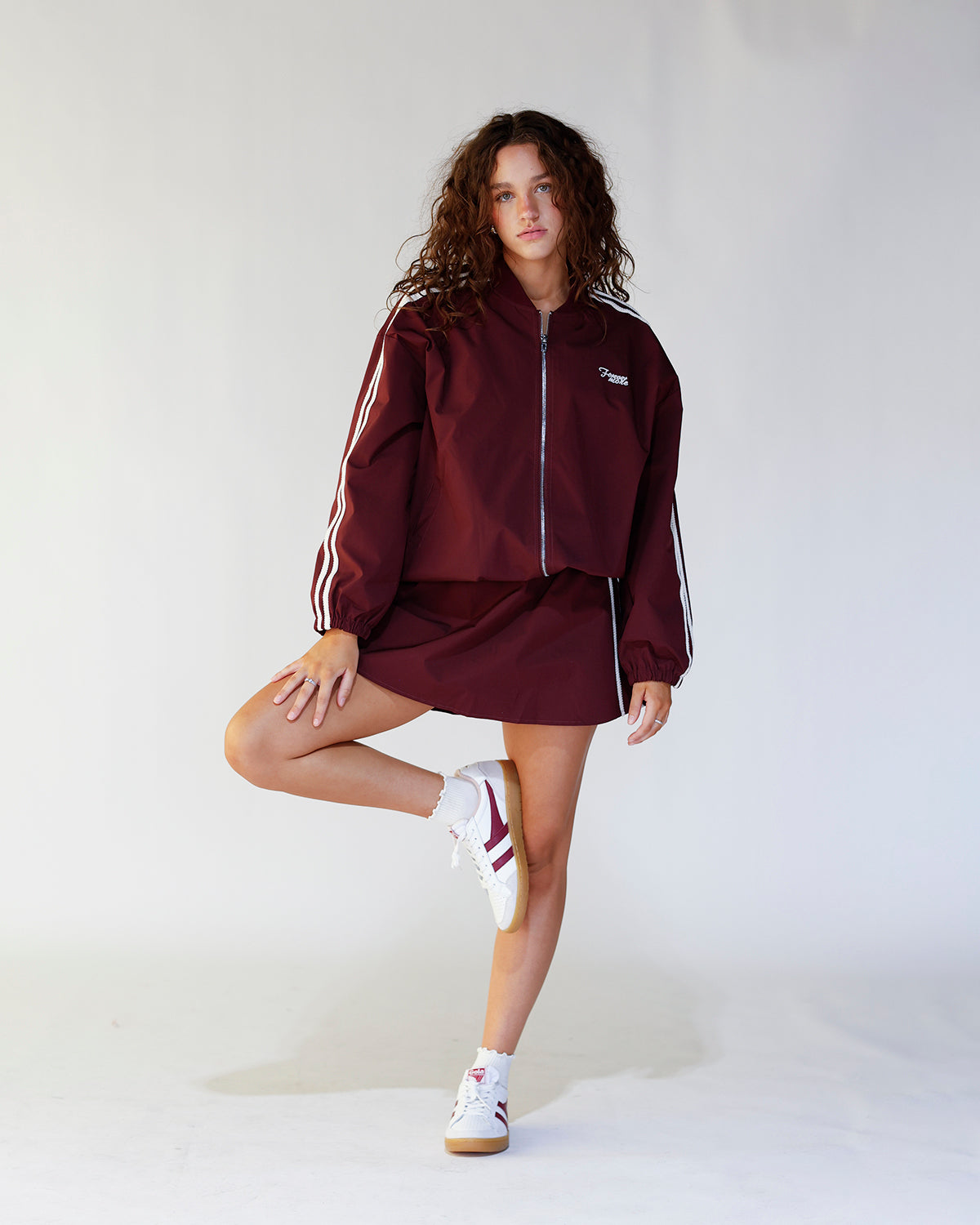 ON THE MOVE MAROON TRACK JACKET