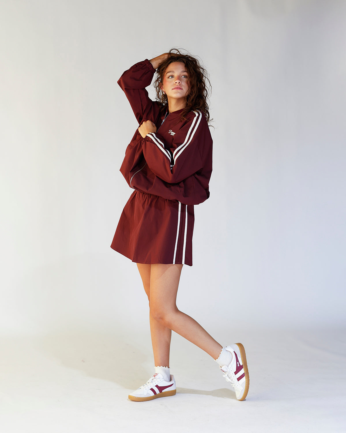 ON THE MOVE MAROON TRACK JACKET