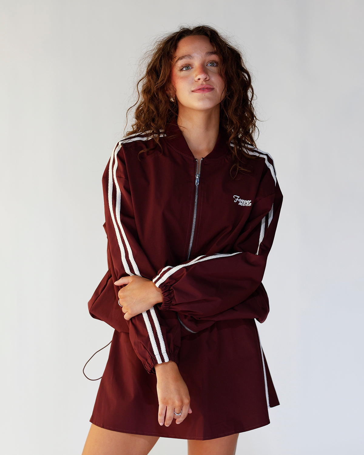 ON THE MOVE MAROON TRACK JACKET