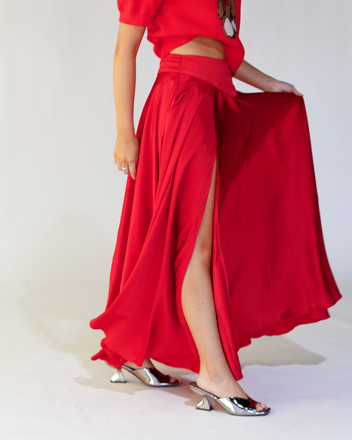 FREE PEOPLE CHILCO MAXI SKIRT X SALSA