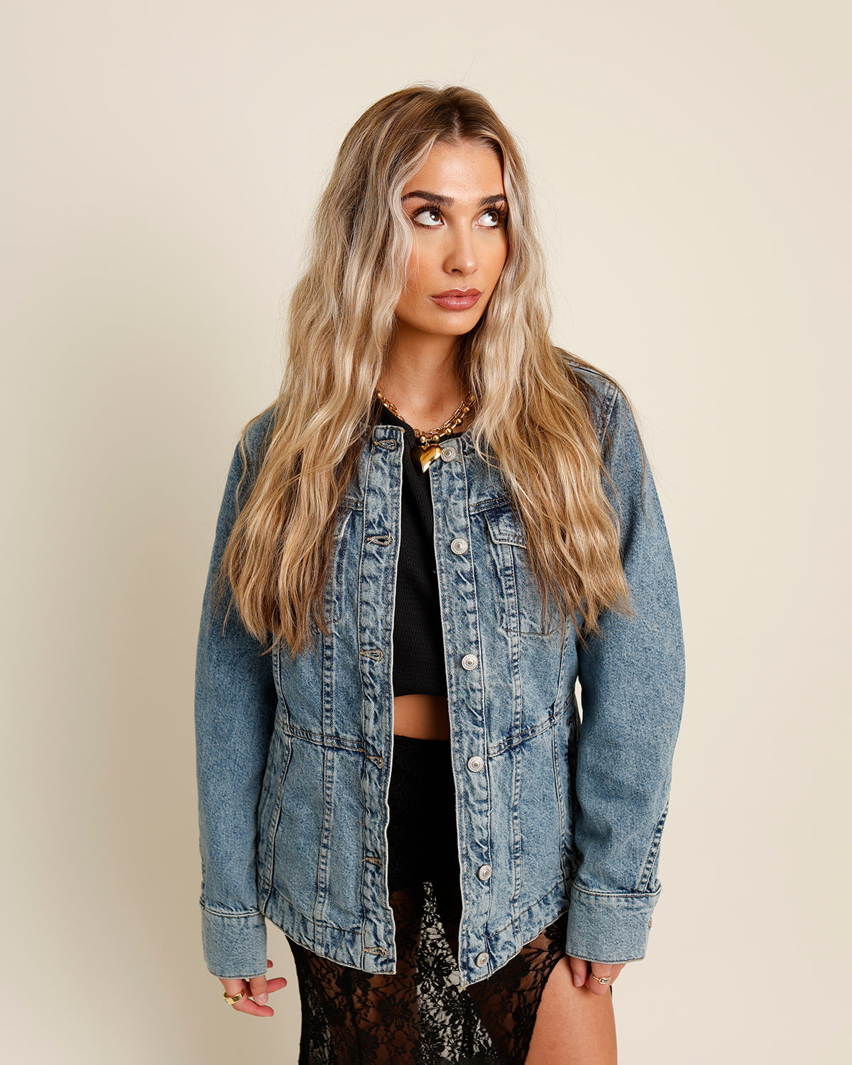 FREE PEOPLE LULA DENIM JACKET