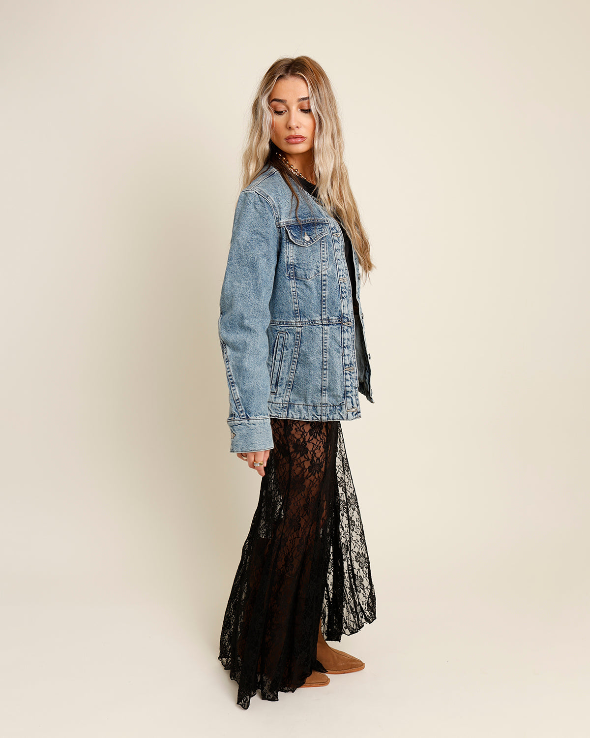 FREE PEOPLE LULA DENIM JACKET