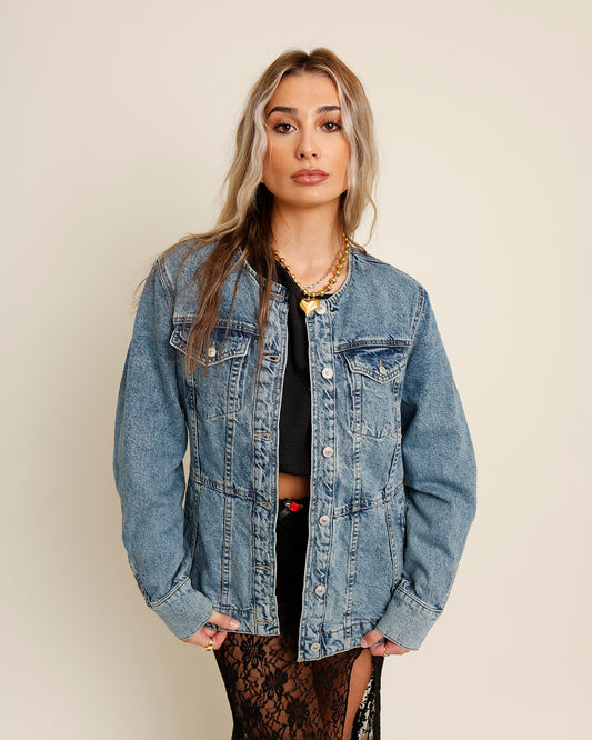FREE PEOPLE LULA DENIM JACKET