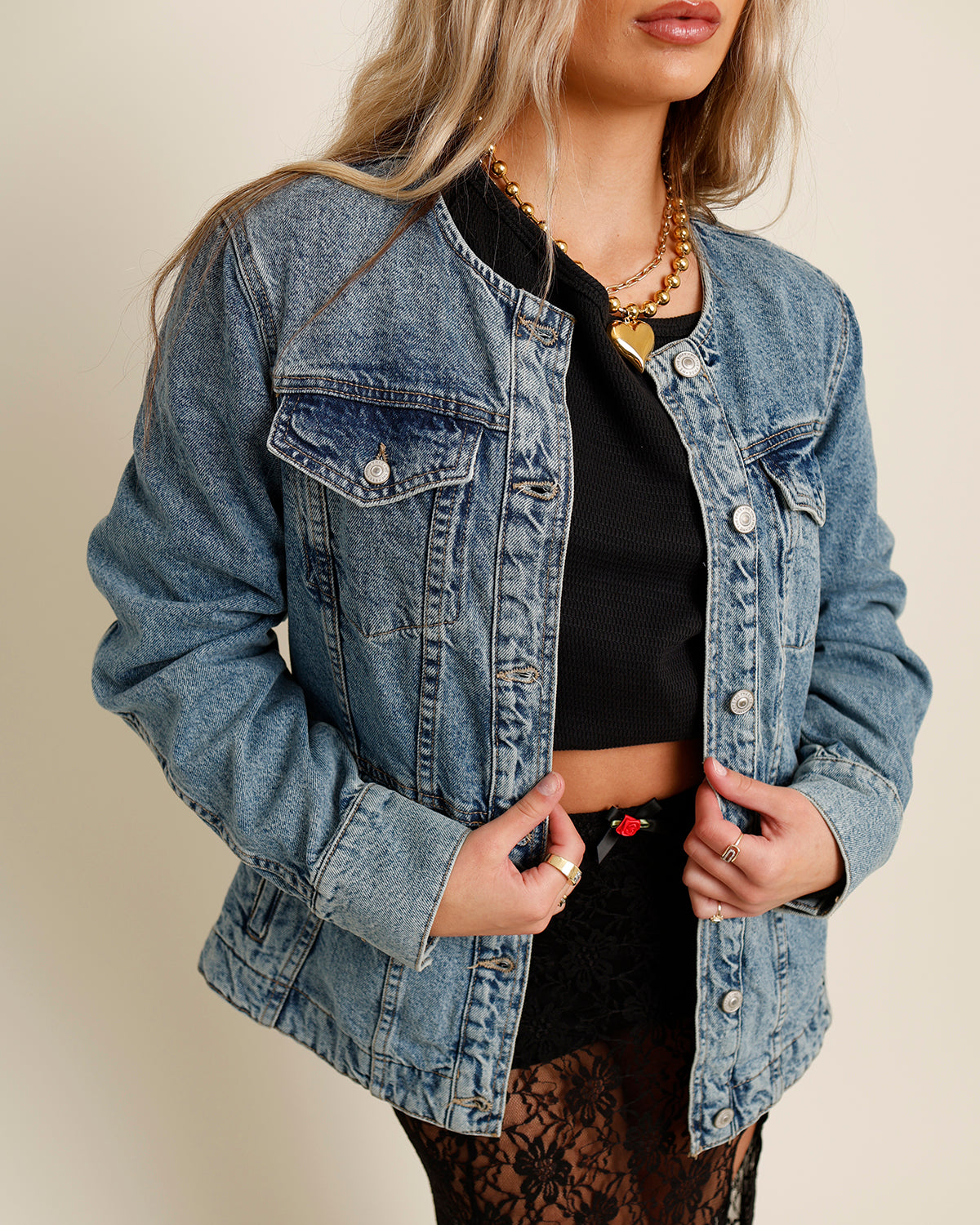 FREE PEOPLE LULA DENIM JACKET
