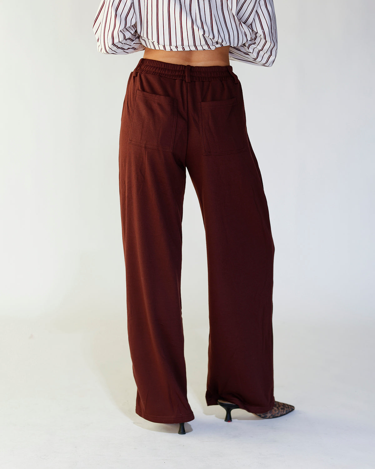 LAID-BACK LUXE SWEATPANTS X MAROON