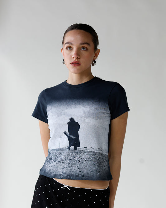 johnny cash silhouette graphic tee daydreamer black country music graphic tee