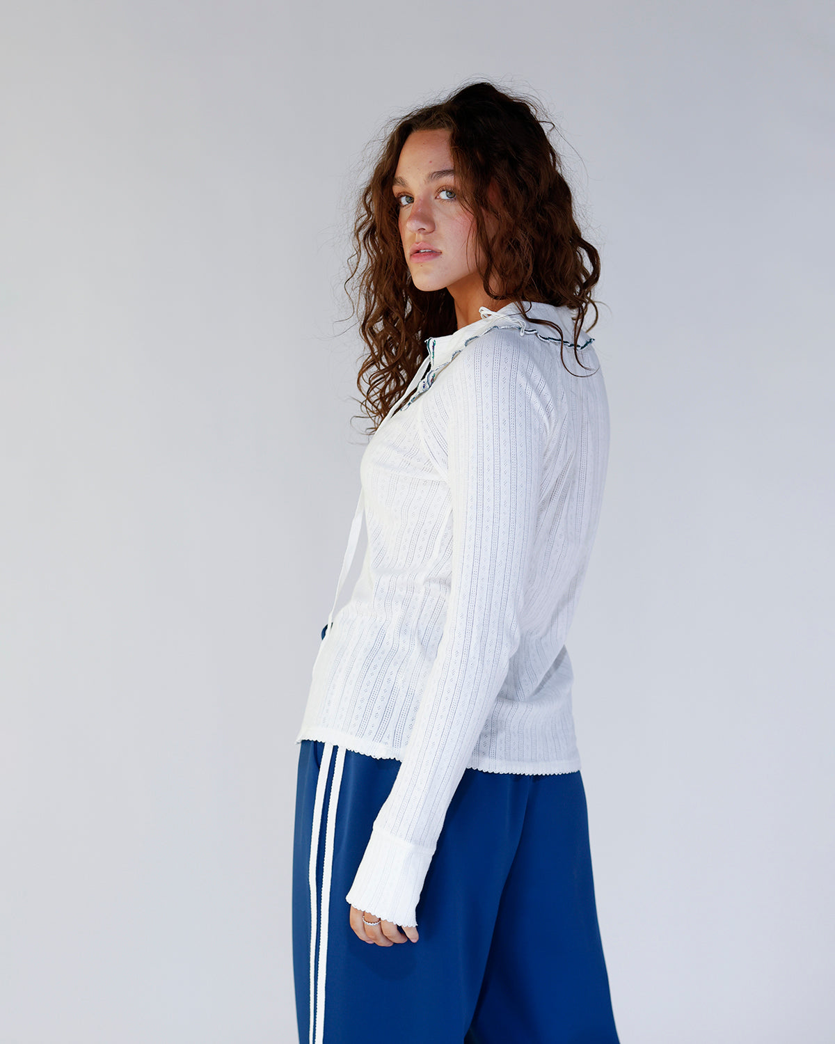 FREE PEOPLE JUNIPER LONG SLEEVE CARDI X IVORY