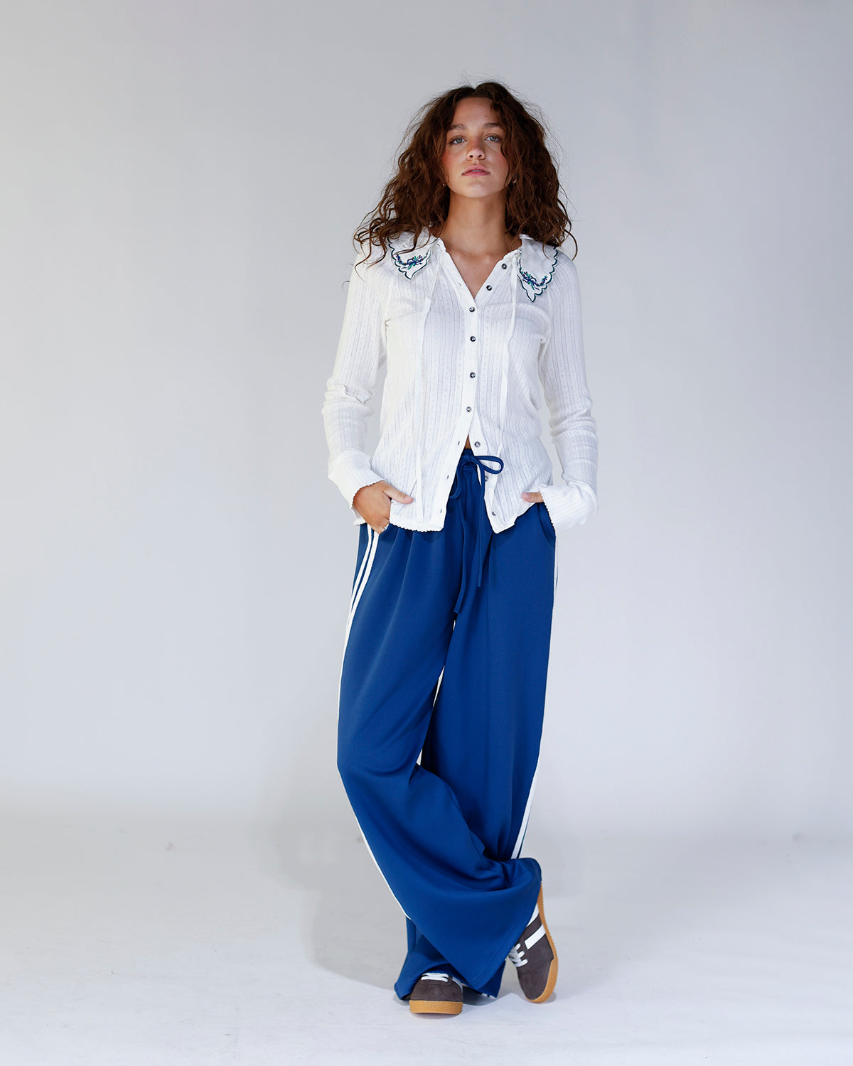 FREE PEOPLE JUNIPER LONG SLEEVE CARDI X IVORY