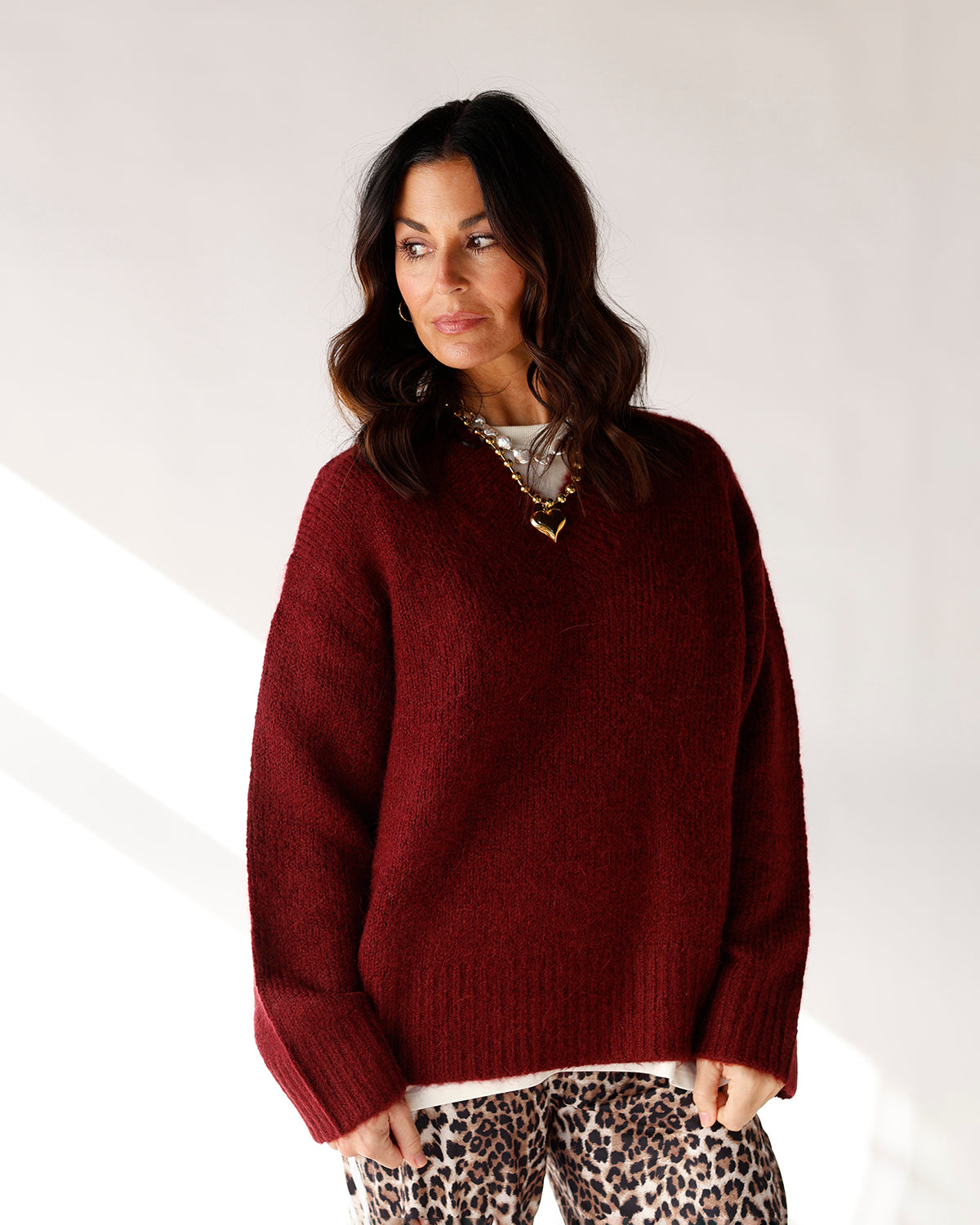 PISTOLA TALIA CLARET SWEATER BURGUNDY
