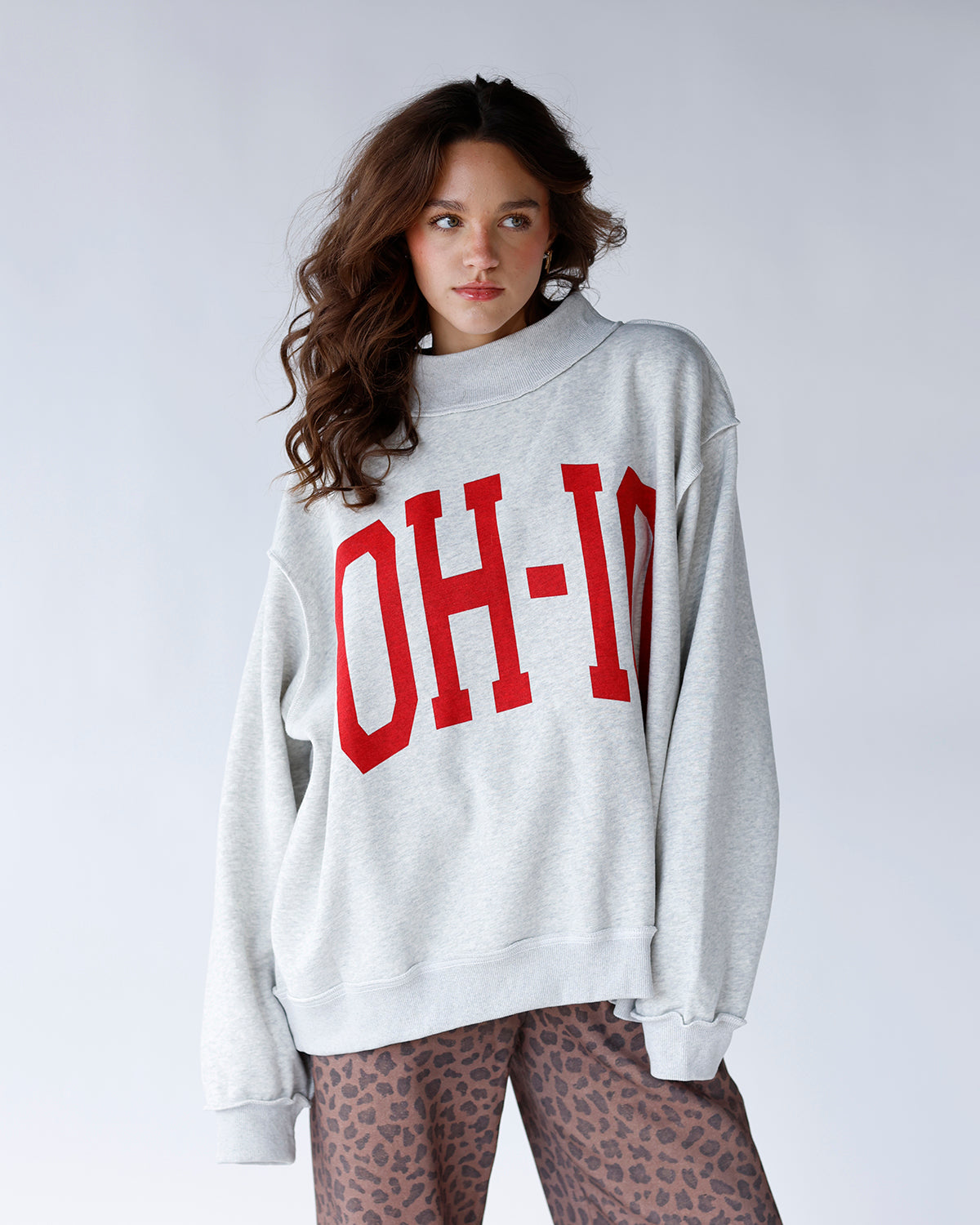 OH-IO & OH REVERSIBLE MOCK NECK SWEATSHIRT