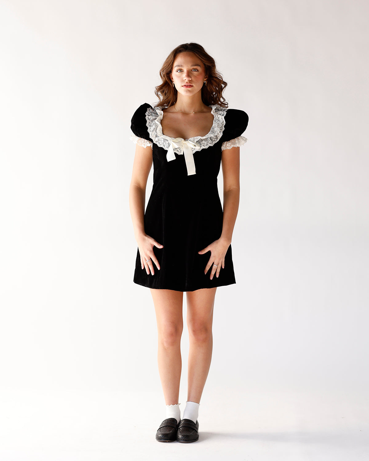 velvet dress dress for the holidays lace dress cocktail party dress holiday office party dress